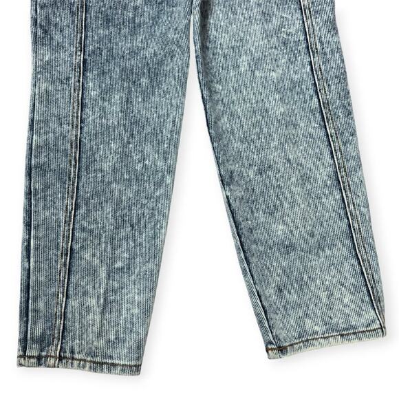 Vintage Alessio Acid Wash High Waisted Mom Jean SIZE 9 / 10 WAIST 26 Blue Ribbed - Picture 10 of 10